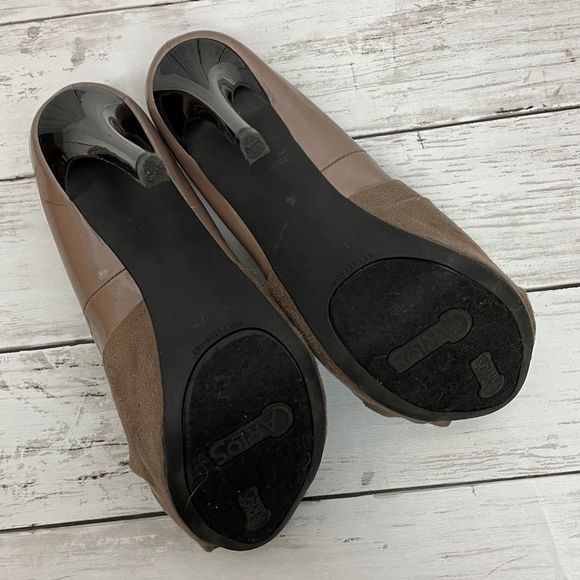 CARLOS Santana Taupe Peep Toe Heel Bow Tie Shoes Size 6 - Picture 6 of 13